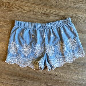 Floral Cotton Shorts